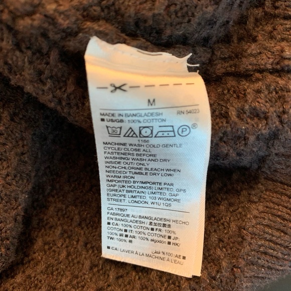 GAP knit cardigan mens medium - Picture 5 of 5